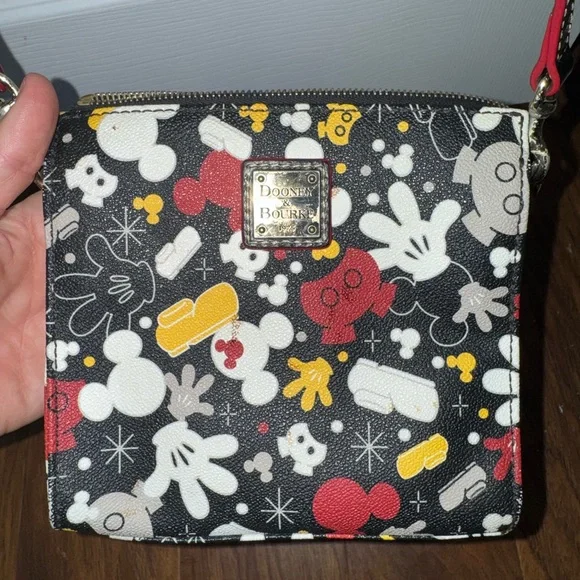 Dooney & Bourke Pink Disney Characters Foldover Crossbody Bag - Picture 4 of 14